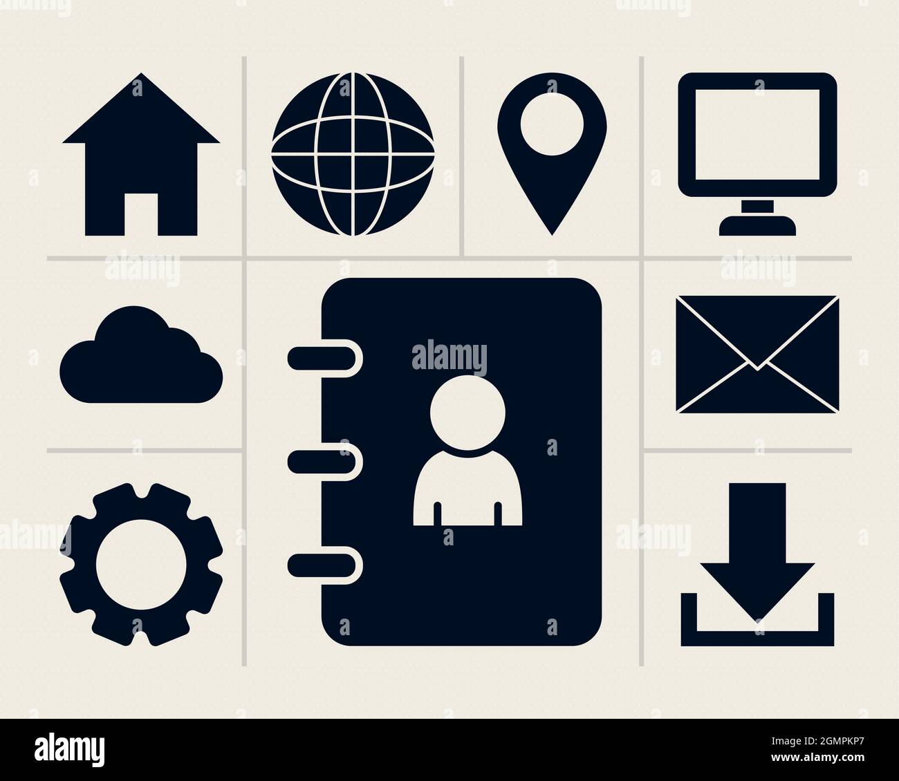 social media icon set design Stock Vector Image & Art - Alamy