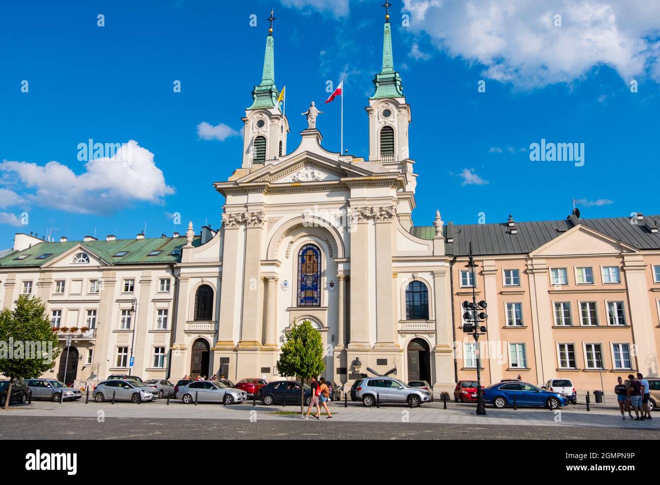 Katedra Polowa Wojska Polskiego, Field Cathedral of the Polish Army, Dluga, Warsaw, Poland Stock Photo