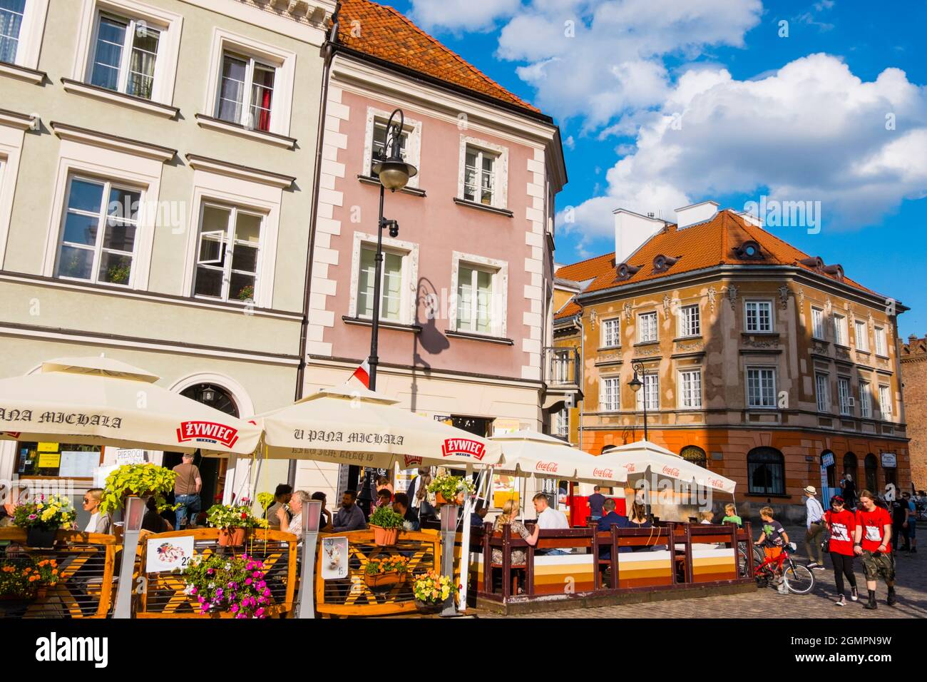 Freta street, Nowe Miasto, new town, Warsaw, Poland Stock Photo