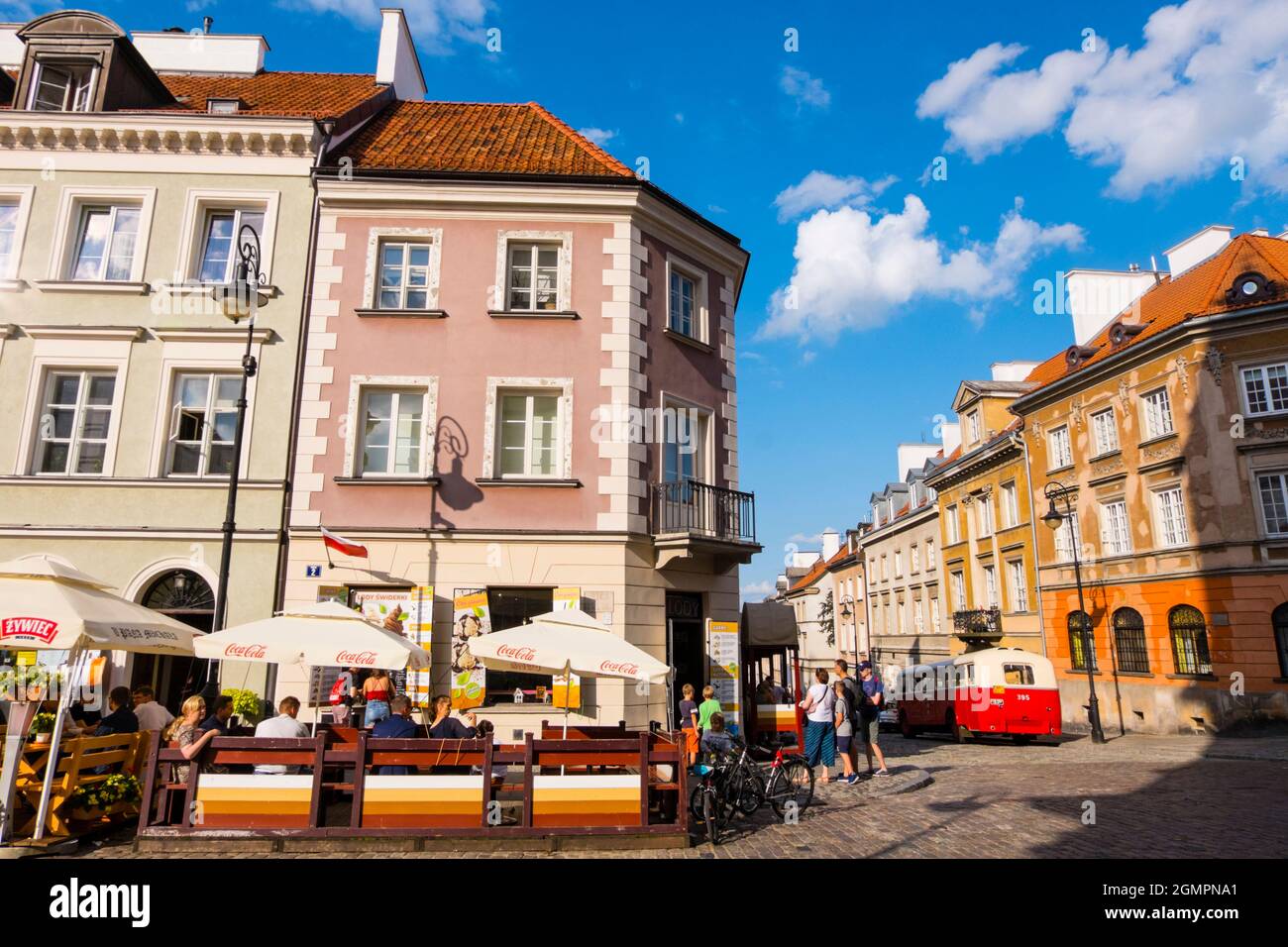 Freta and Mostowa streets, Nowe Miasto, new town, Warsaw, Poland Stock Photo