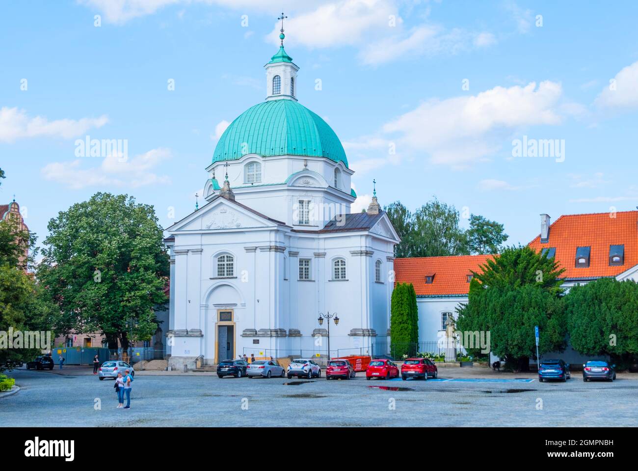 Roman Catholic Church Of St Casimir, Rynek Nowego Miasta, Nowe Miasto, new town, Warsaw, Poland Stock Photo