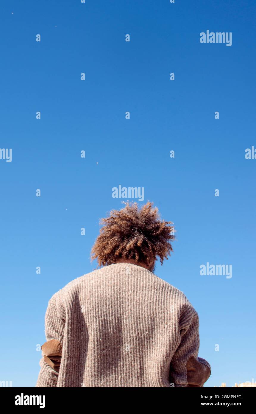 Curly hair old man hi-res stock photography and images - Alamy