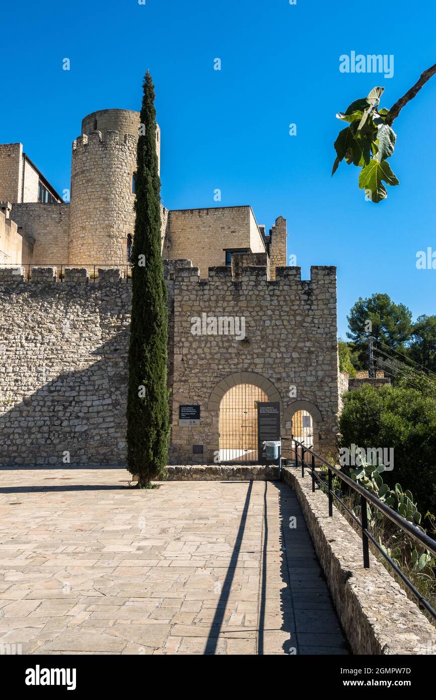 Pantano de Foix y Castellet village in Barcelona, Catalonia, Spain Stock Photo