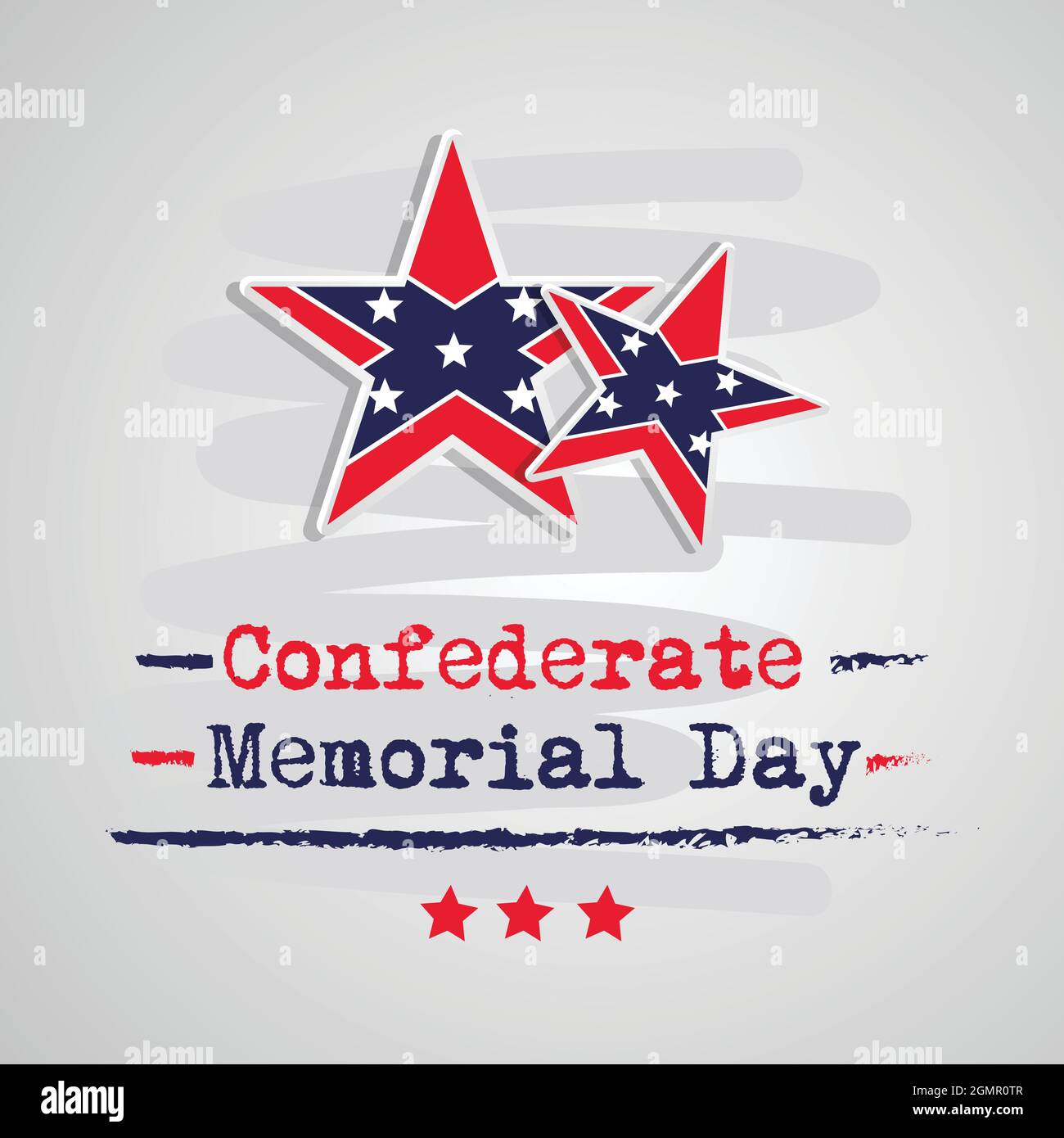 Confederate Memorial Day Stock Vector