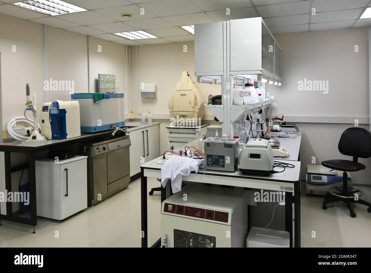 Modern biological laboratory. The interior of a room intended for 