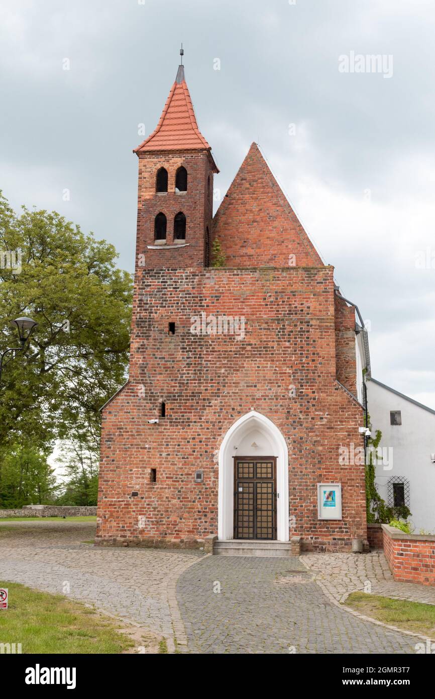 Lubin, Poland - June 1, 2021: Castle chapel in Lubin. Stock Photo