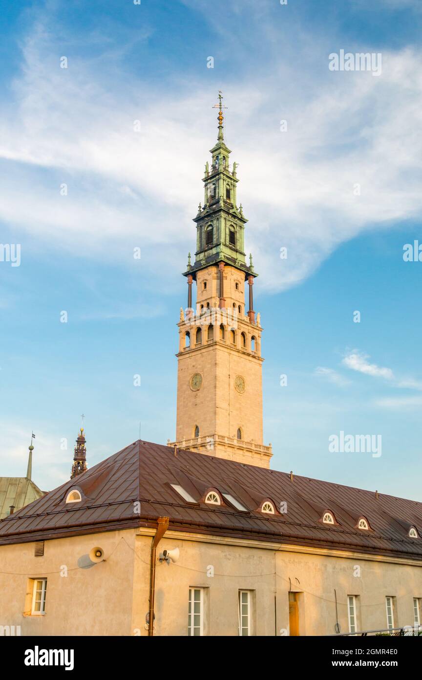 The Jasna Gora monastery in Czestochowa city, Poland. Stock Photo