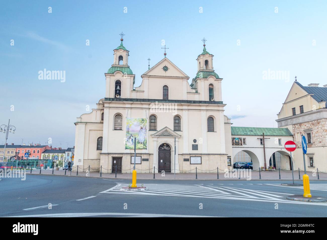 Czestochowa, Poland - June 6, 2021: Saint Sigismund church at dusk. Stock Photo
