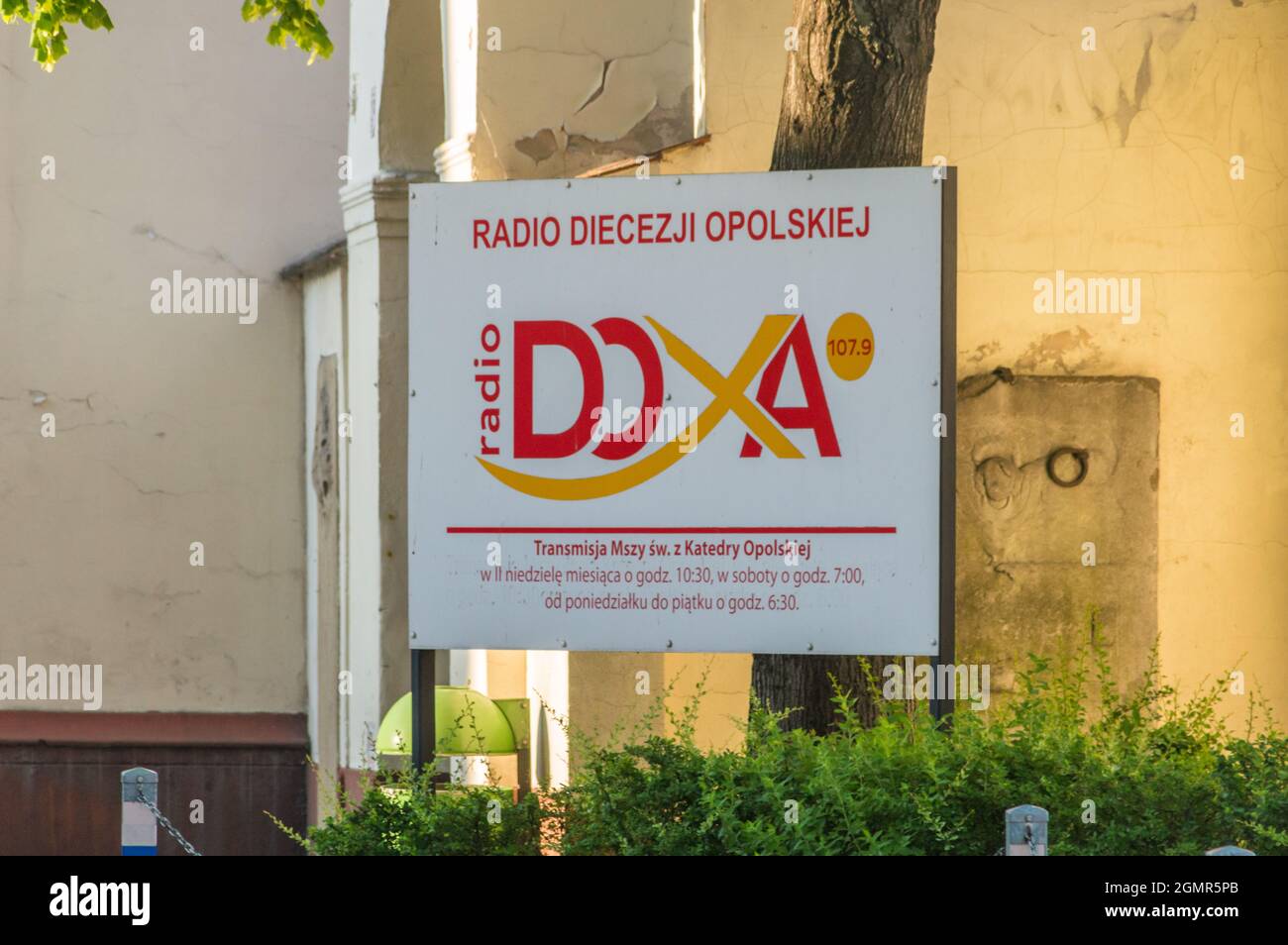 Opole, Poland - June 4, 2021: Catholic radio Doxa. Stock Photo