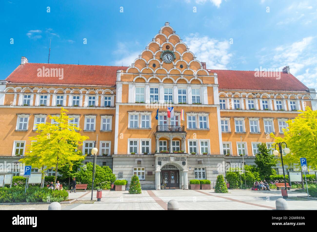 Cesky Tesin, Czech Republic - June 5, 2021: Town hall (Mestky Urad) of Cesky  Tesin Stock Photo - Alamy