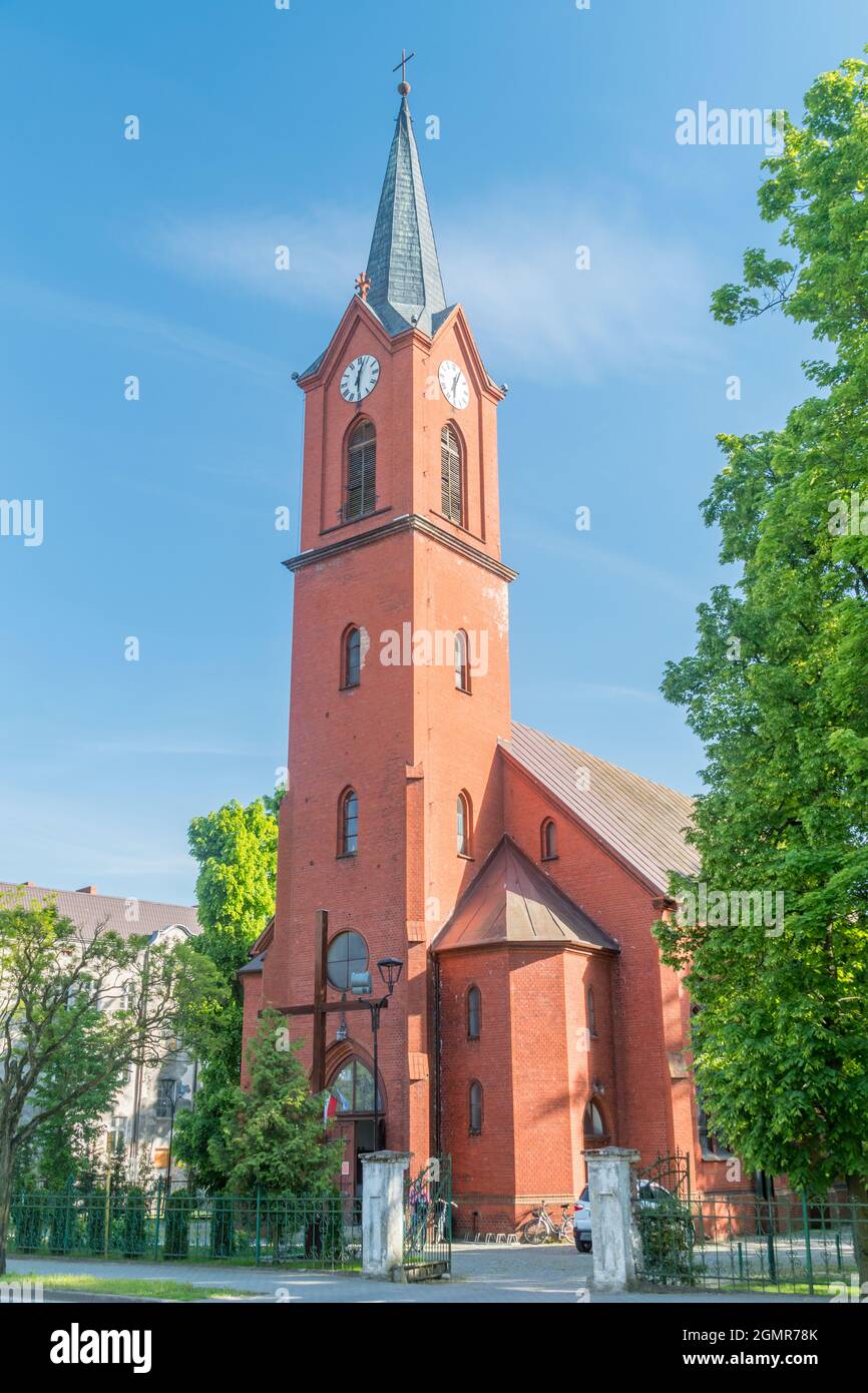 Pila, Poland - May 31, 2021: Church of st. Stanislaw Kostka. Stock Photo