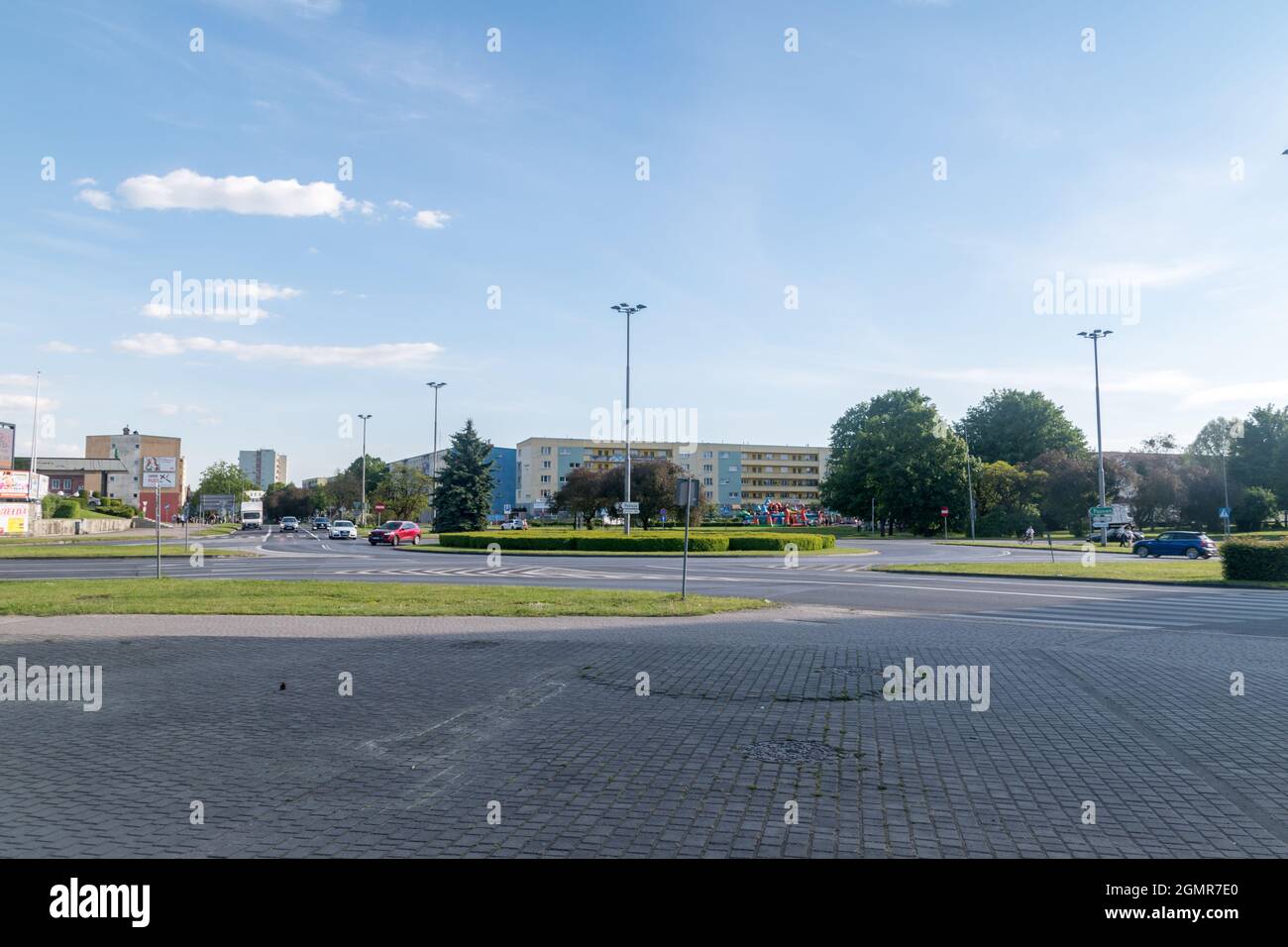 Pila, Poland - May 31, 2021: John Paul II roundabout Stock Photo - Alamy