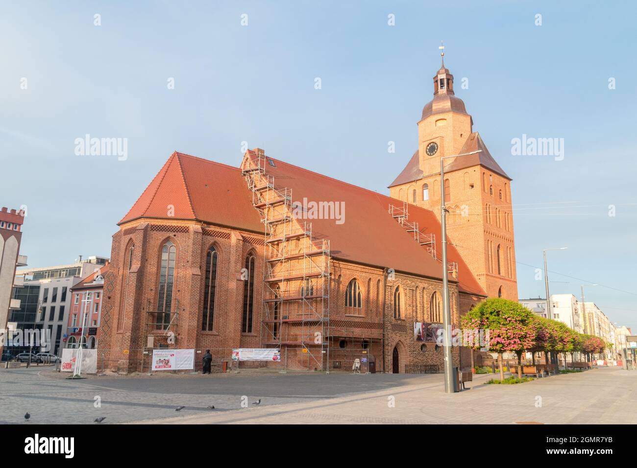 Gorzow Wielkopolski, Poland - June 1, 2021: St. Mary's Cathedral. Stock Photo