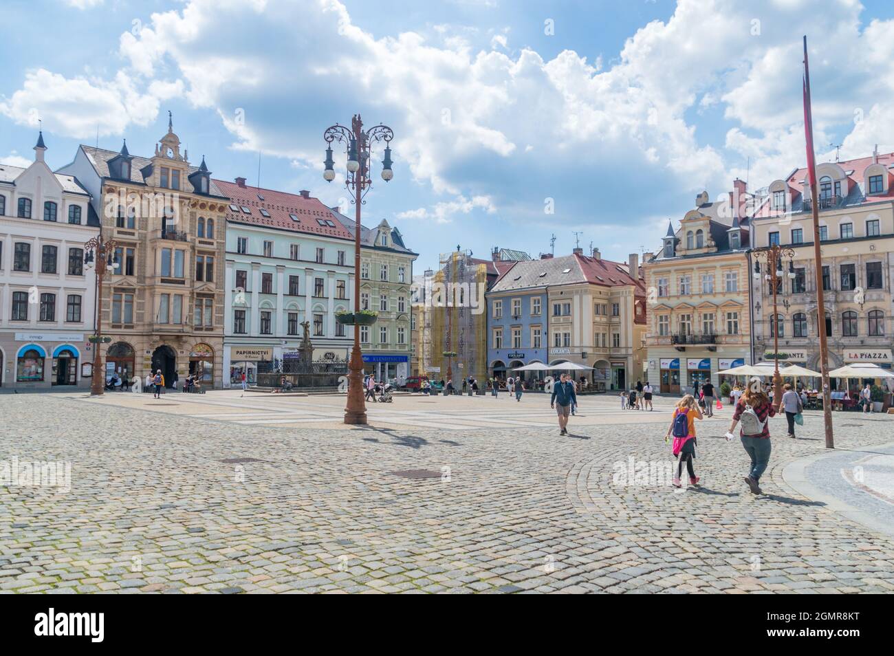 Liberec, Czech Republic - June 2, 2021: Town hall square in Liberec. E.  Benes Square Stock Photo - Alamy