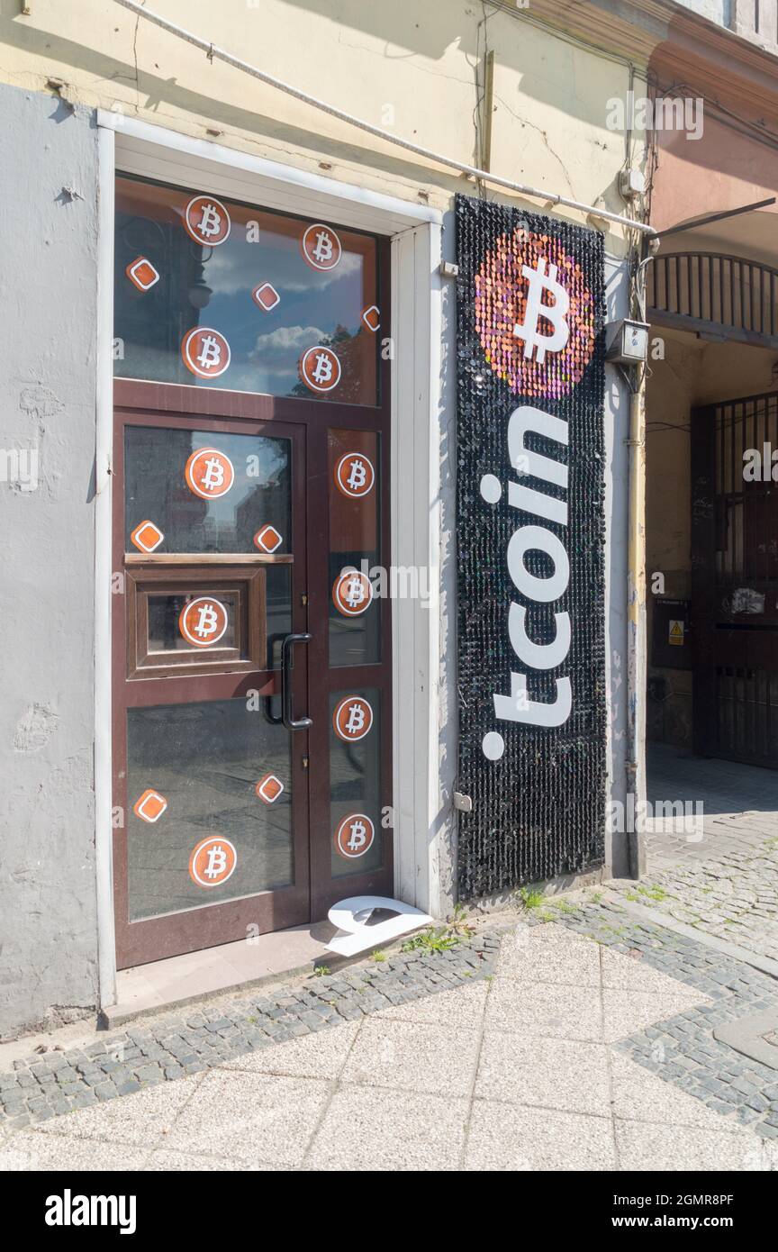 Radom, Poland - June 7, 2021: Bitcoin cantor in Radom Stock Photo - Alamy