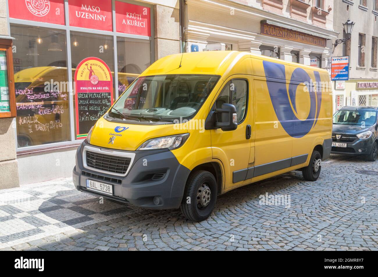 Liberec, Czech Republic - June 2, 2021: Yellow Czech Post Office car Stock  Photo - Alamy