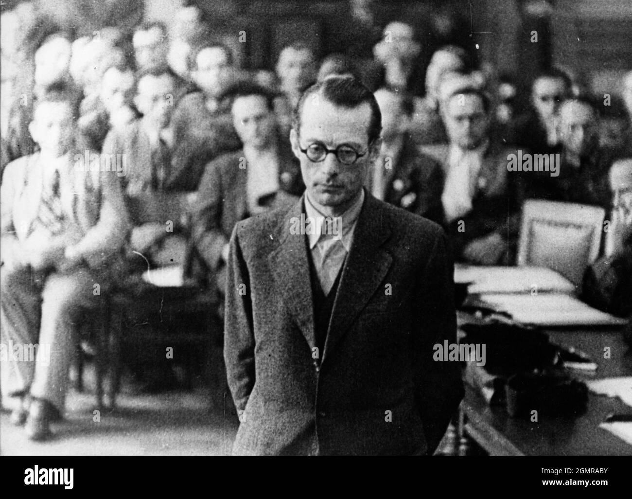 circa August 1944 - Berlin, Germany - Nazi resistance leader Count ULRICH WILHEIM GRAF SCHWERIN VON SCHWANENFELD during his trial for his involvement in the failed July 20, 1944 attack to assassinate Hitler. Exact date unknown. Credit: Keystone Press Agency/ZUMA Wire/Alamy Live News Stock Photo
