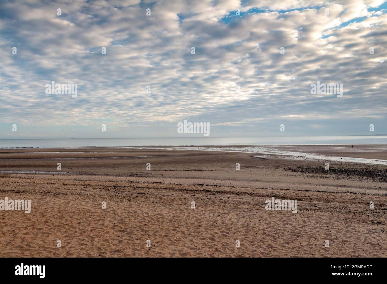 Portobello Beach in the early morning, Edinburgh, Scotland, UK Stock