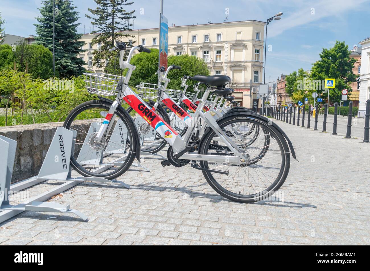Gliwice, Poland - June 4, 2021: Gliwice City Bike (Polish: Gliwicki Rower  Miejski Stock Photo - Alamy