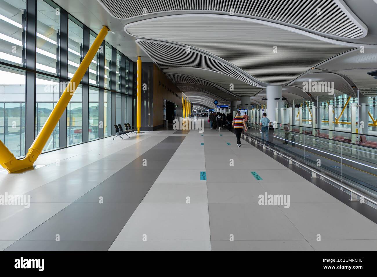 Istanbul, Turkey - September 2021: Istanbul Airport Architecture And ...