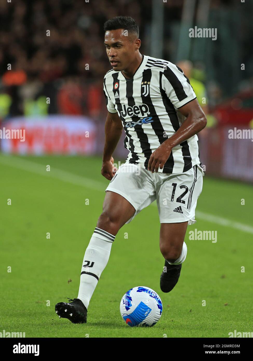 Turin, Italy. 19th Sep, 2021. Alex Sandro Lobo Silva (Juventus FC) during Juventus FC vs AC Milan, Italian football Serie A match in Turin, Italy, September 19 2021 Credit: Independent Photo Agency/Alamy Live News Stock Photo