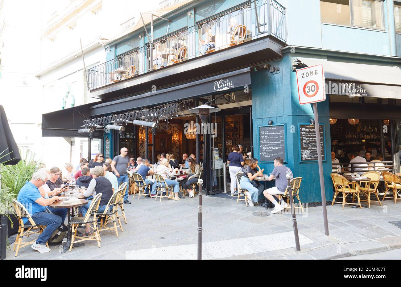 The traditional French Cafe Plume located on the famous Saint Honore