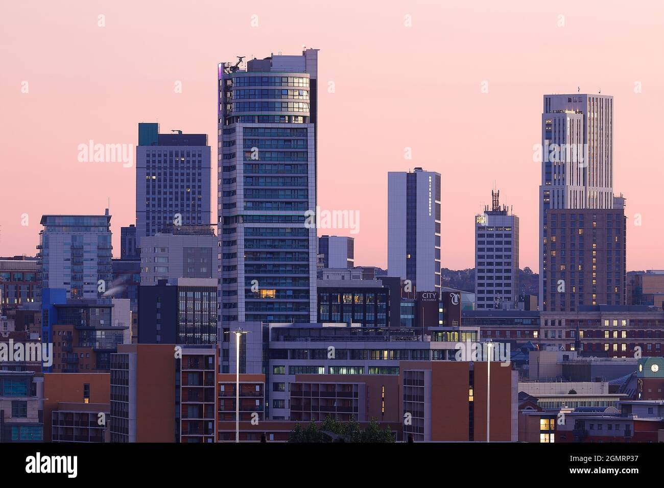 Leeds City Centre Skyline September 2021 Stock Photo Alamy