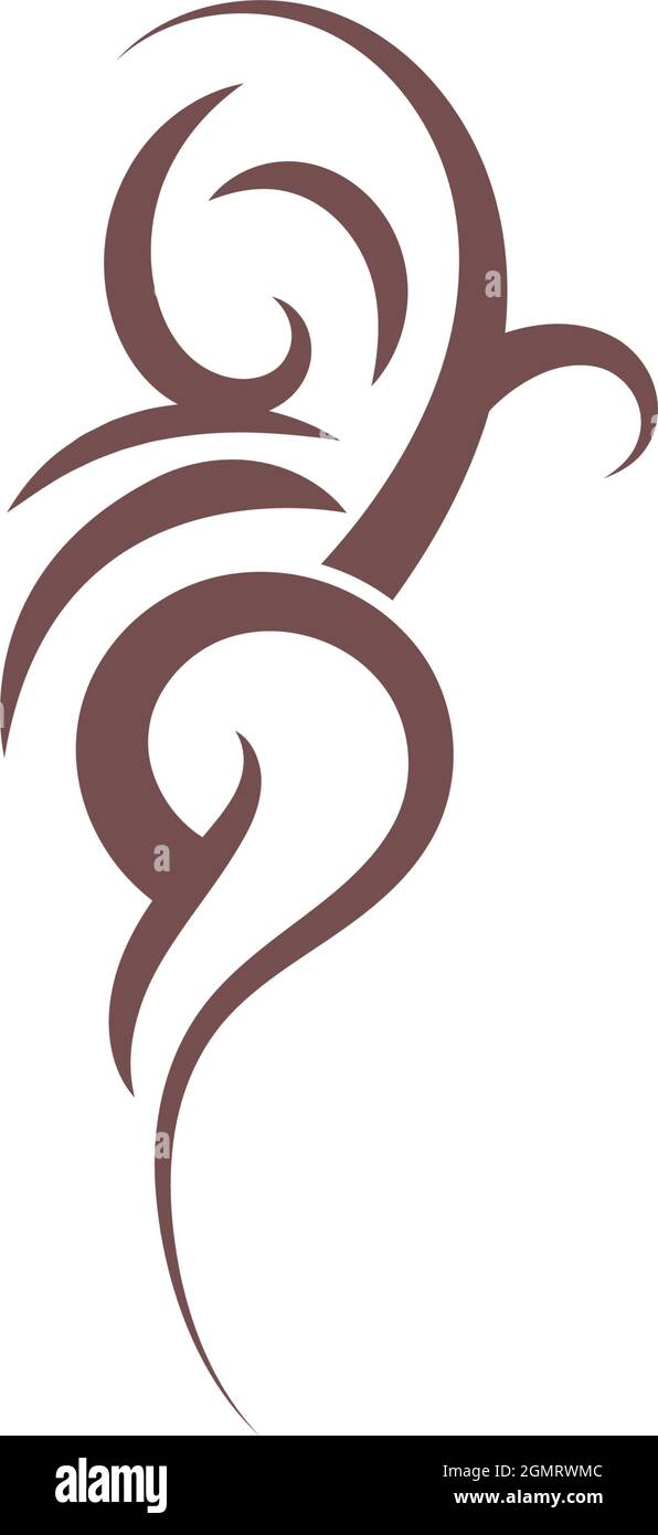 Tattoo icon logo design template vector Stock Vector