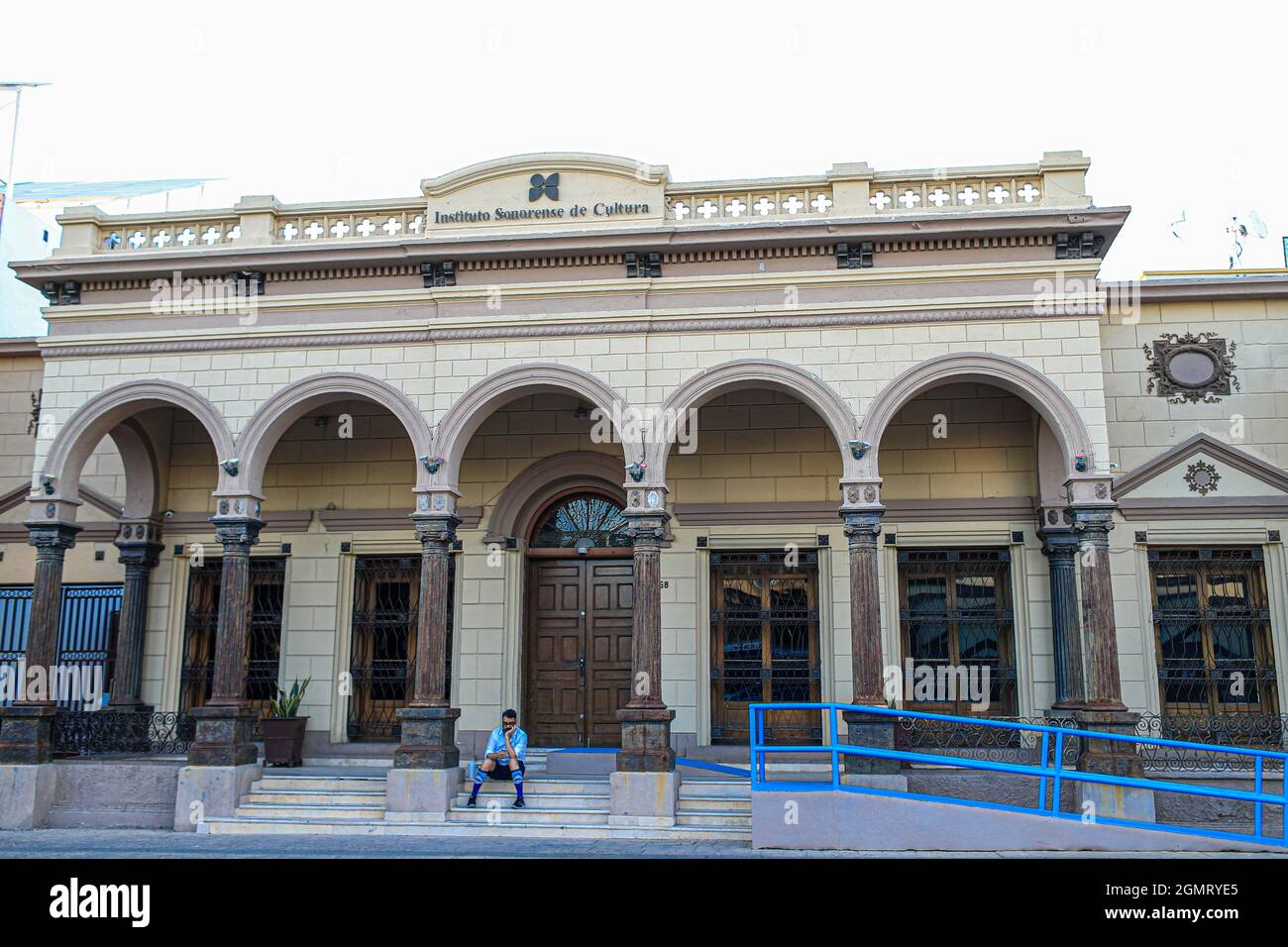 General View Of The Facade Of The Instituto Sonorense De Cultura ISC Building In The Historic