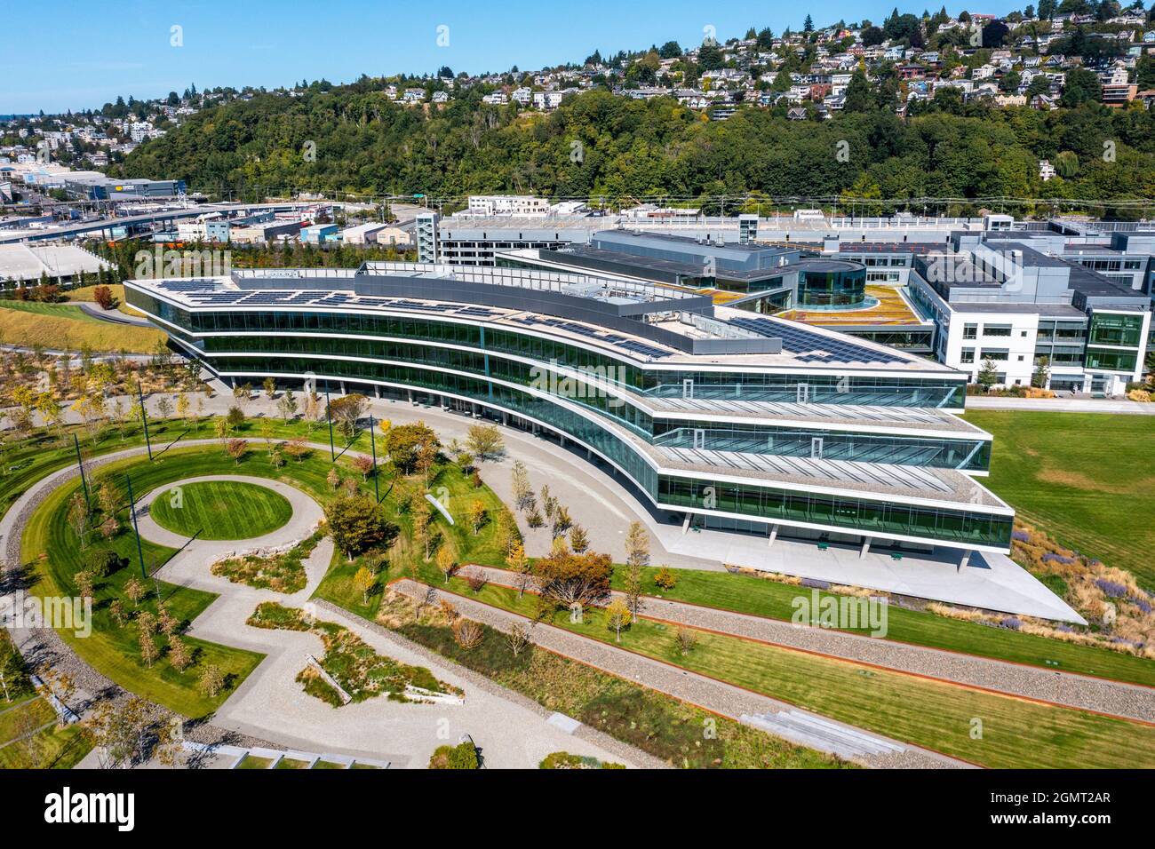 Expedia Group Corporate Office, Seattle, Washington, USA Stock Photo