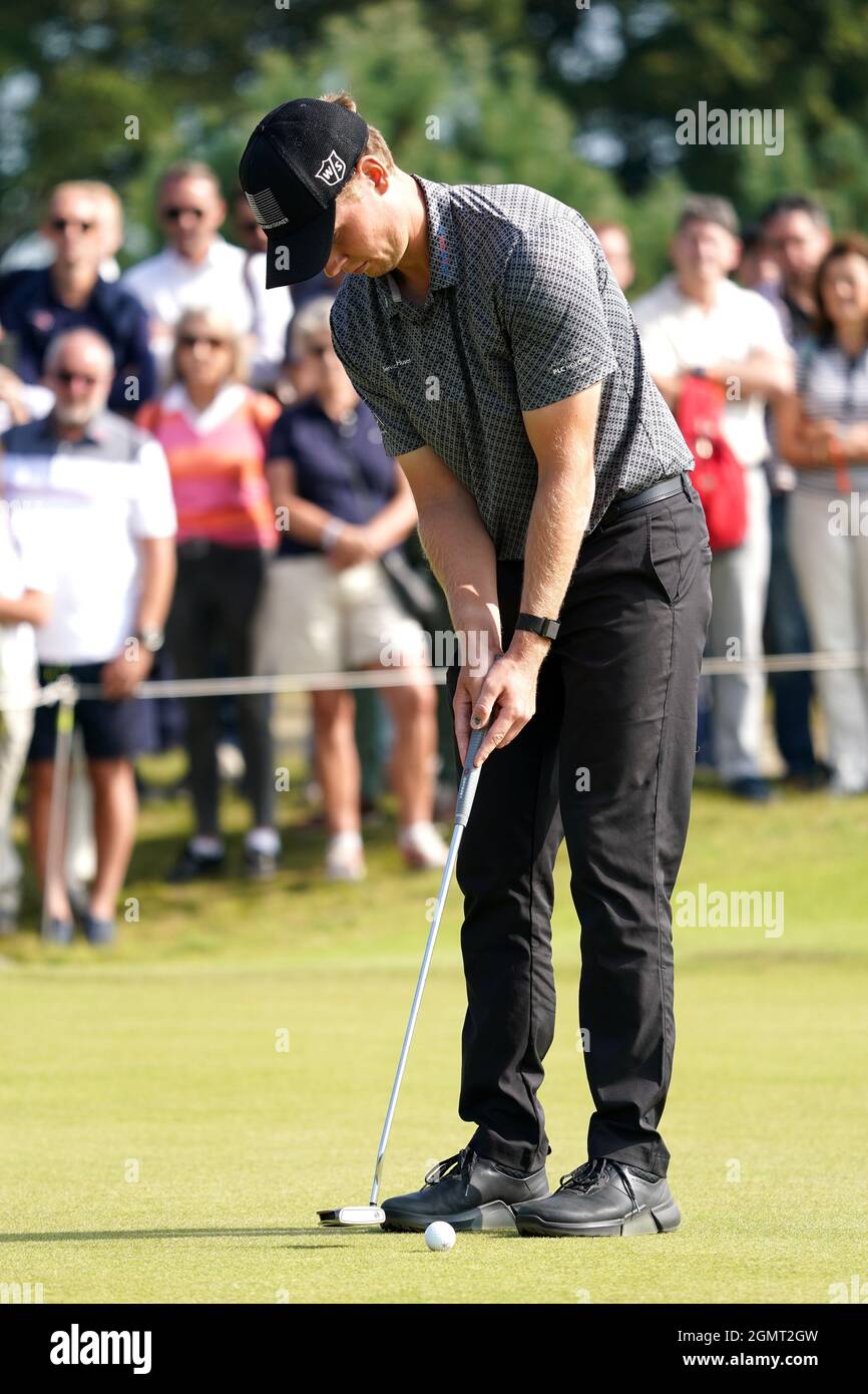 Marcus HELLIGKILDE (DEN) during the final day of Dutch Open 2021 on September 19, 2021 at Bernardus Golf in Cromvoirt, Netherlands Photo by SCS/Soenar Chamid/AFLO (HOLLAND OUT Stock Photo