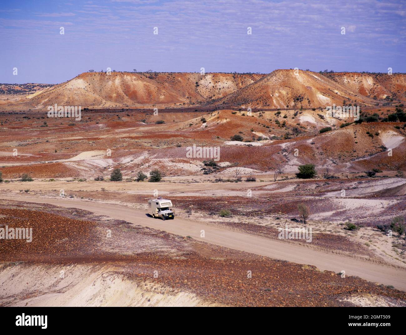 The Archaringa hills sometimes called the painted hills, south australia. Stock Photo