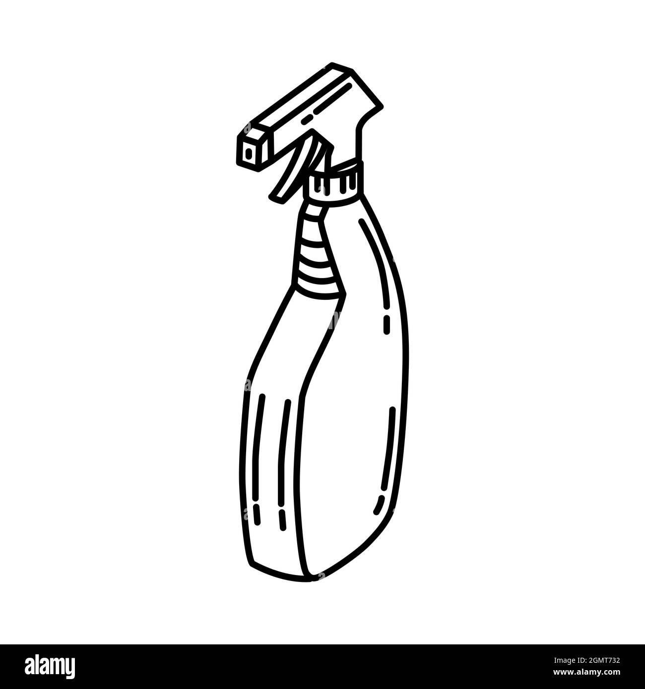 Pet Tangle Remover for Pet Grooming Tools Hand Drawn Icon Set Vector. Stock Vector