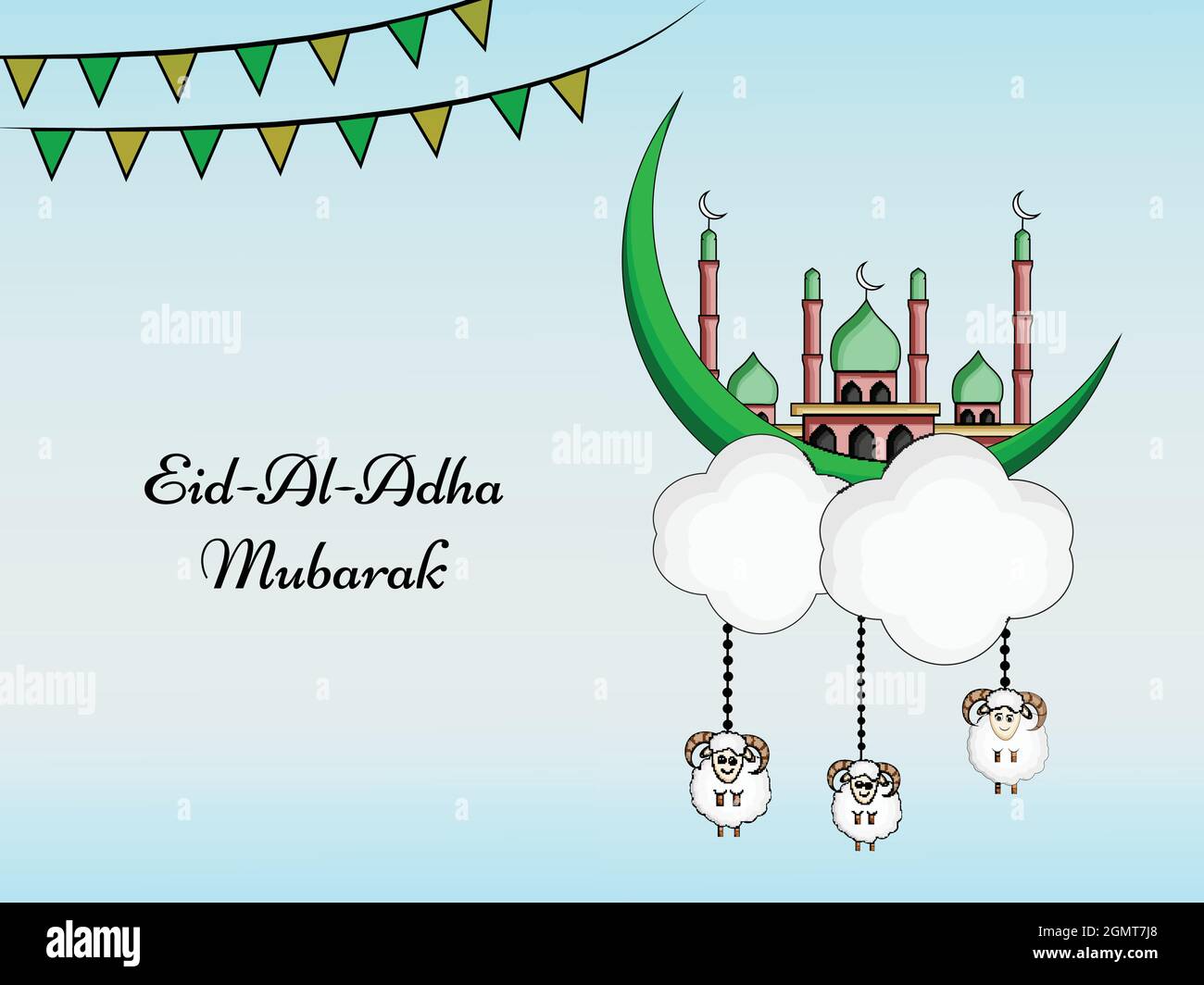 Eid Ul Adha Muslim Festival Background Stock Vector Image & Art - Alamy