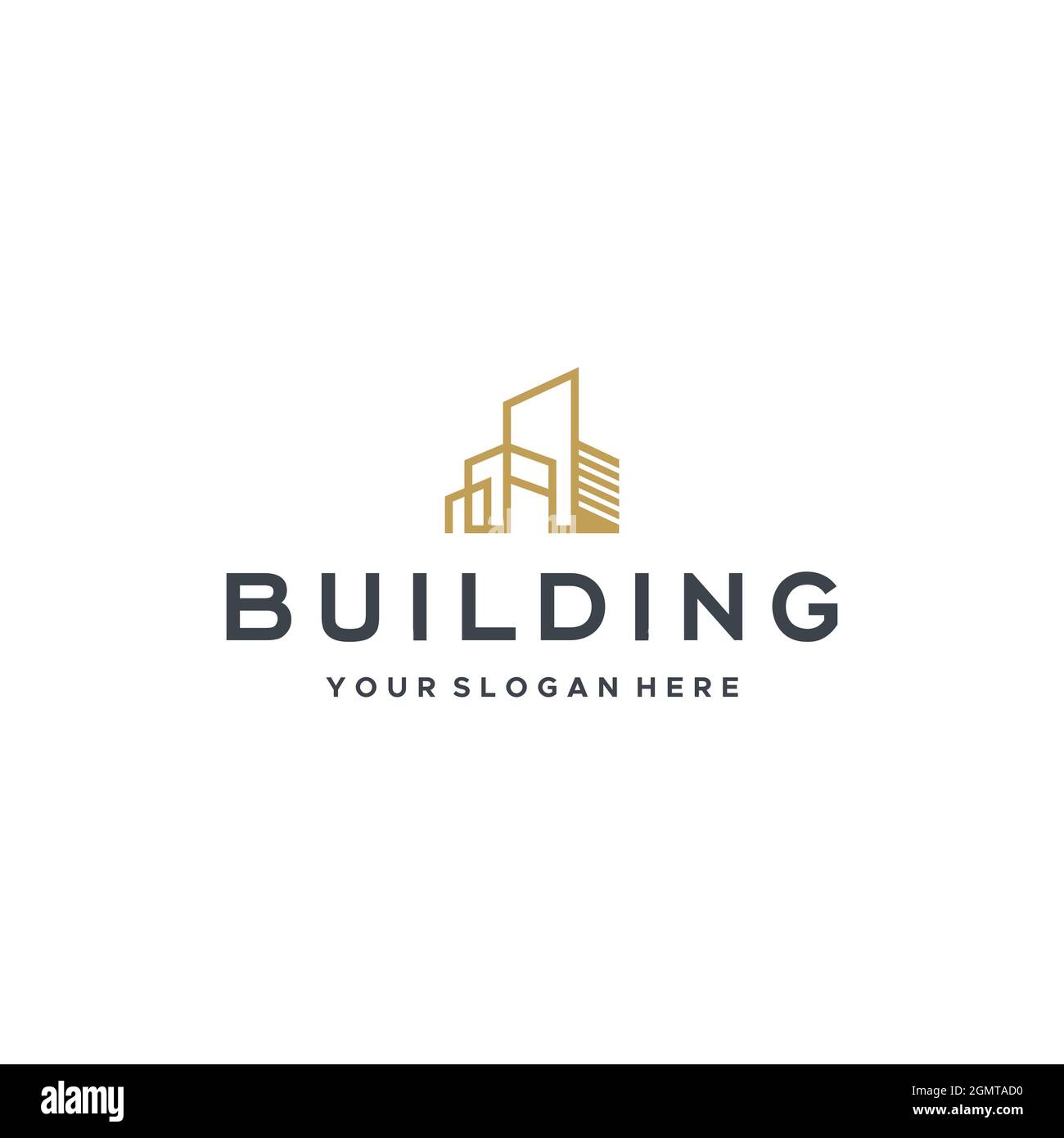 minimalist BUILDING real estate city Logo design Stock Vector Image ...