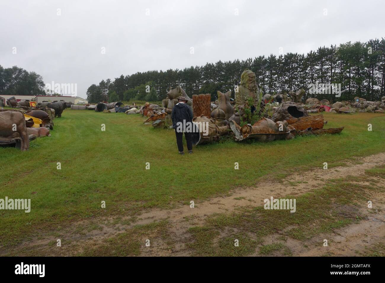 F.A.S.T. Fiberglass Statue Mold Yard Stock Photo Alamy
