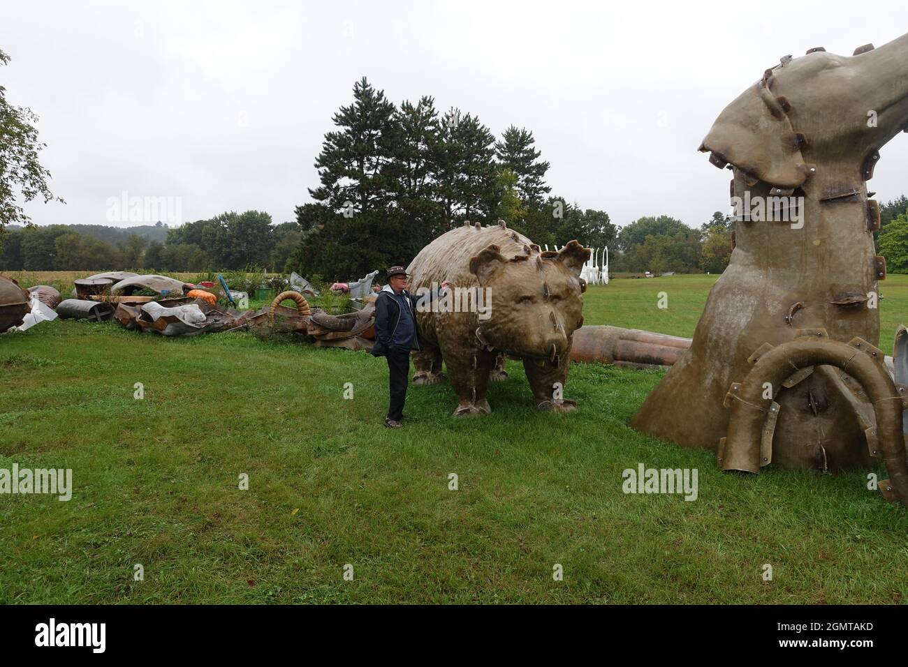 F.A.S.T. Fiberglass Statue Mold Yard Stock Photo Alamy