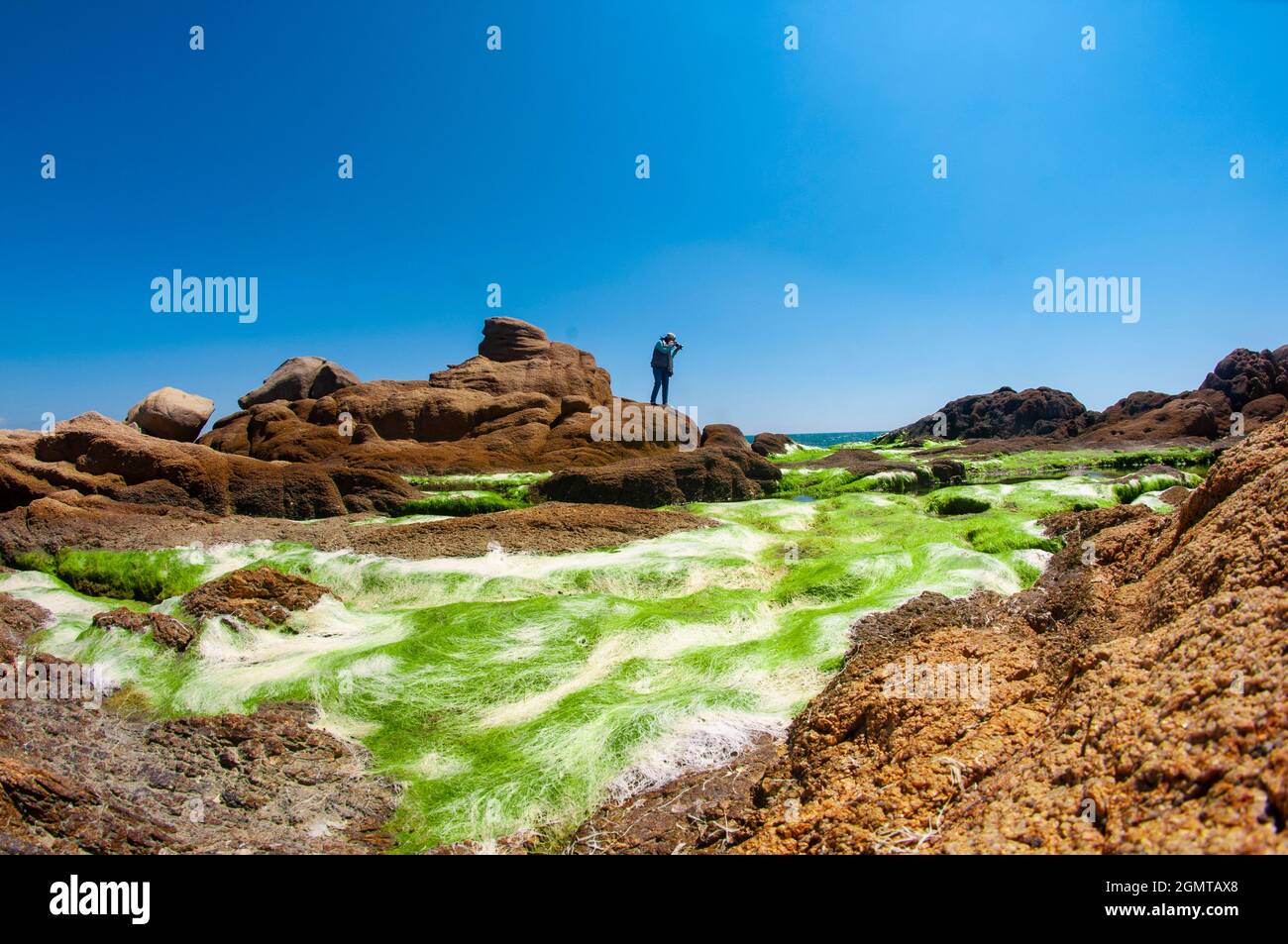 Ganh Son beach in Binh Thuan province southern Vietnam Stock Photo