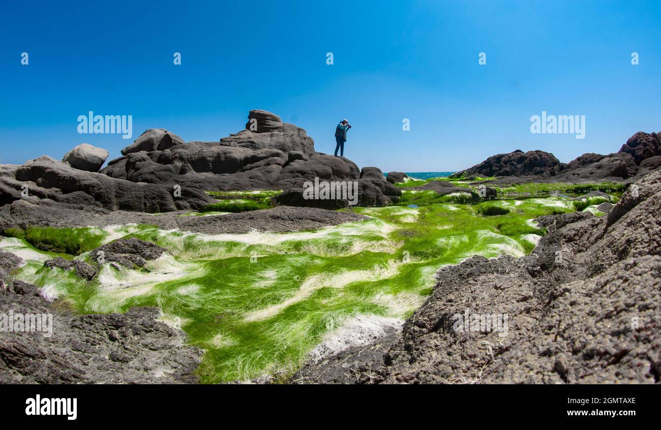 Ganh Son beach in Binh Thuan province southern Vietnam Stock Photo