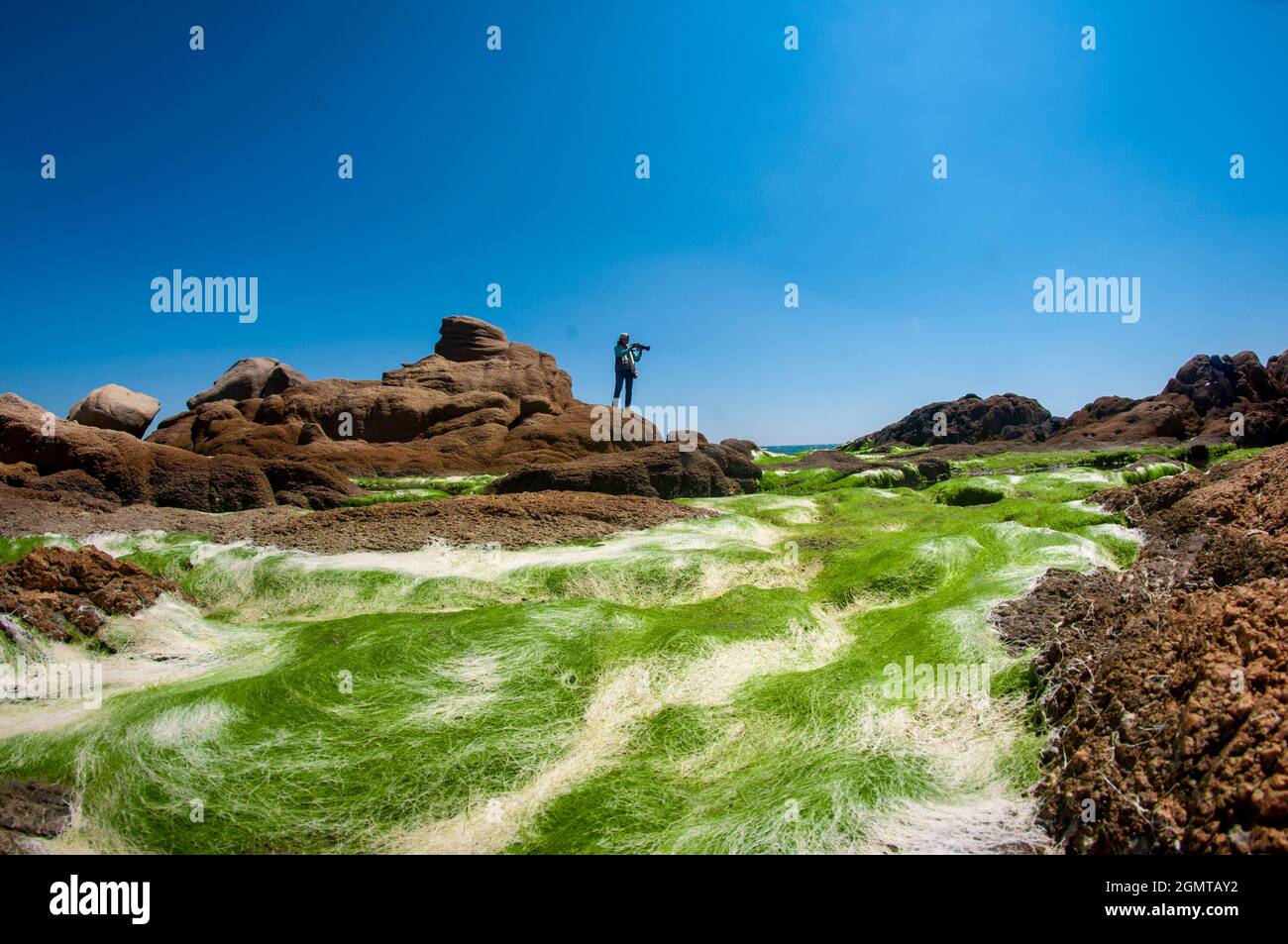 Ganh Son beach in Binh Thuan province southern Vietnam Stock Photo