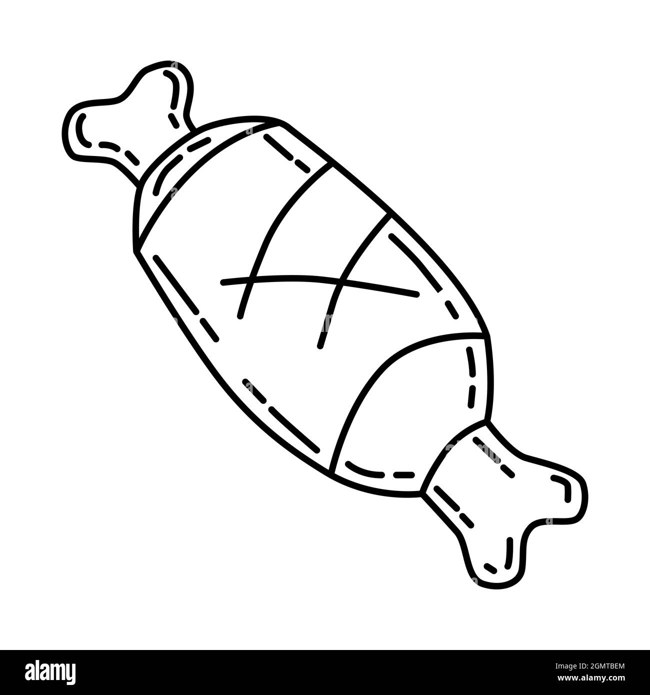 Dog rope chew toy Black and White Stock Photos & Images Alamy