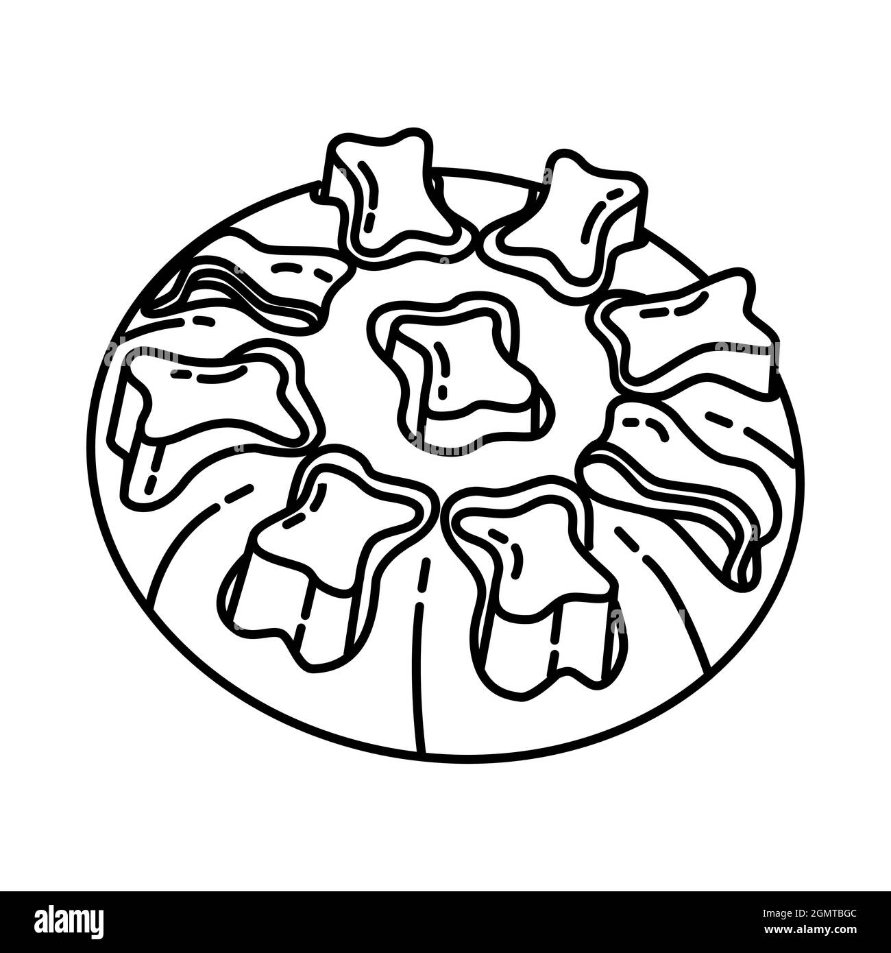 Smart Dog Toy for Pet Toys Device Hand Drawn Icon Set Vector Stock