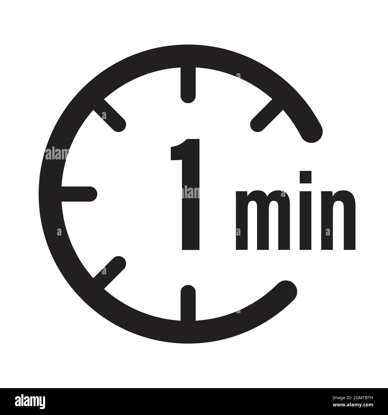 minute timer countdown icon vector for graphic design, logo, website, social media, mobile app, UI illustration Stock Vector Image & Art - Alamy