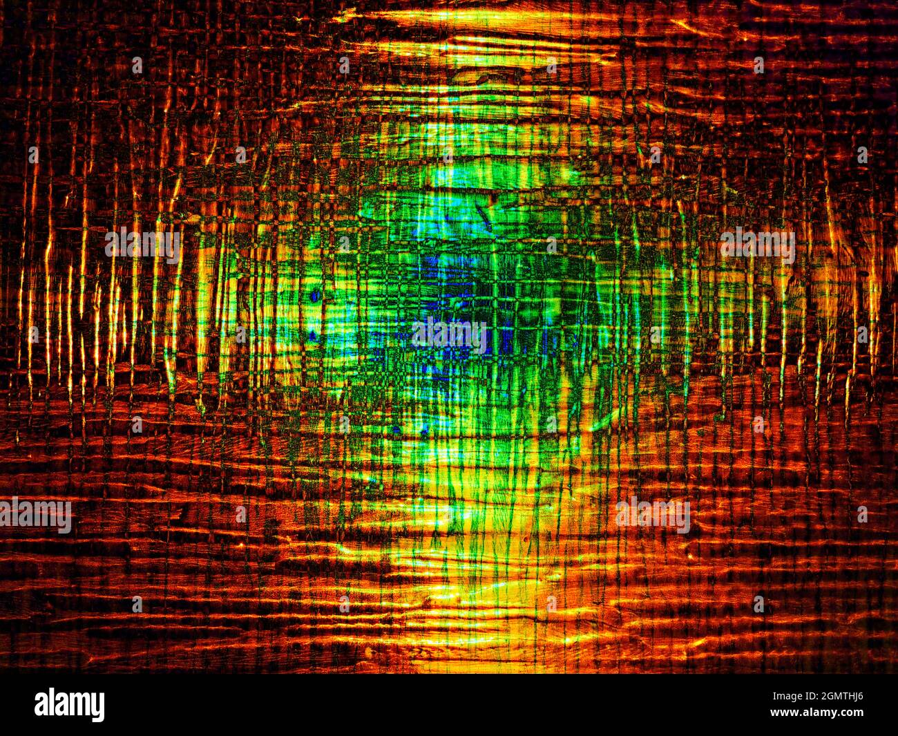 Sunset seen through our bathroom window- abstract visualisation 9 Stock ...