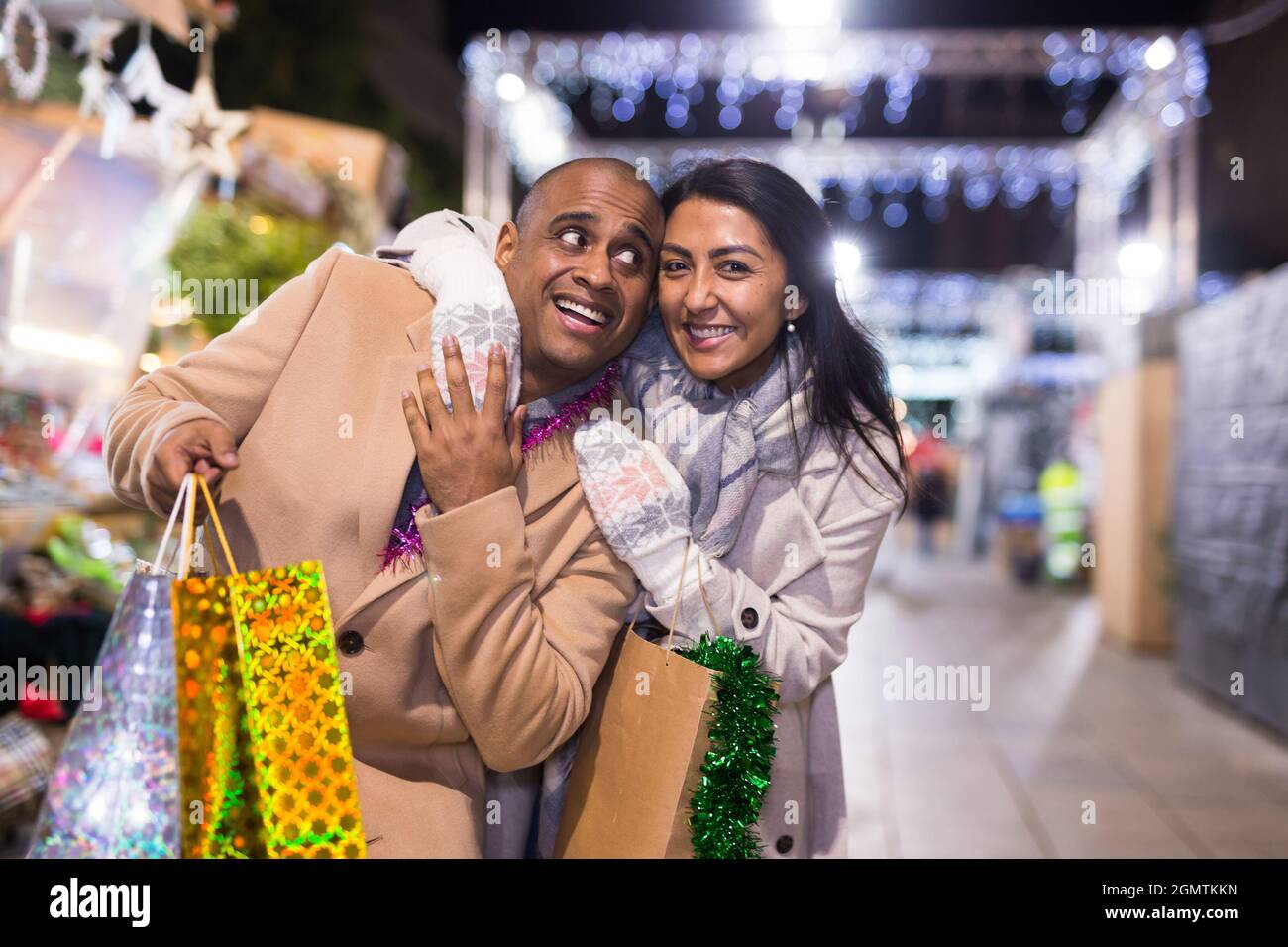 Happy married couple packages hi-res stock photography and images - Alamy