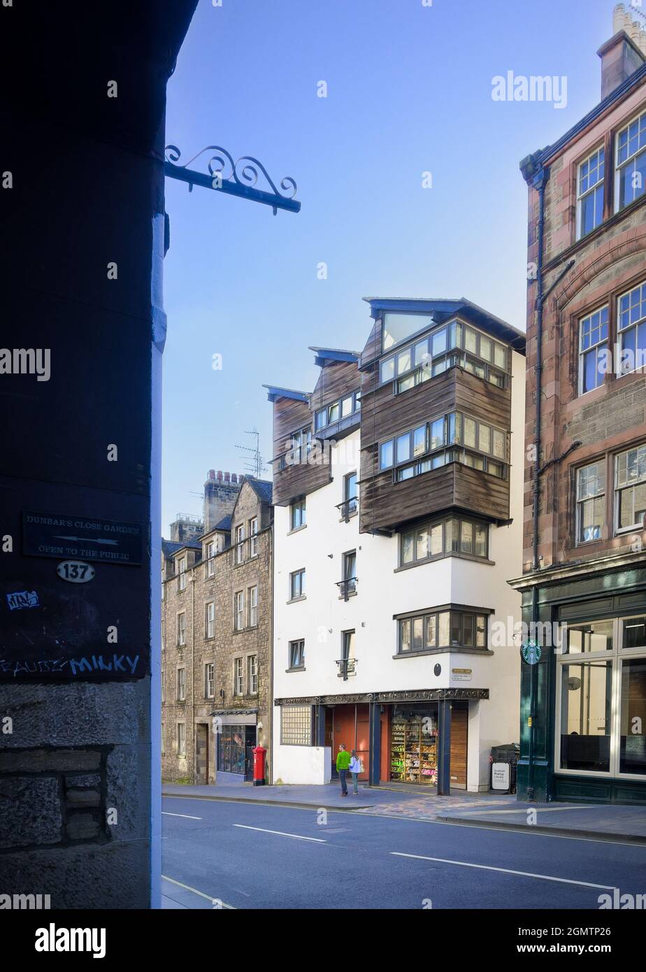 Edinburgh, Scotland, UK Social housing at Canongate by Richard Murphy