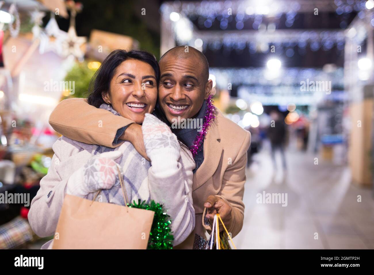 Happy married couple packages hi-res stock photography and images - Alamy