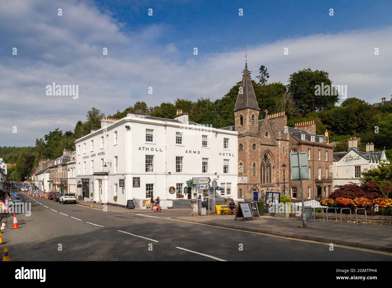 The Atholl Arms Hotel in the centre of Dunkeld Stock Photo