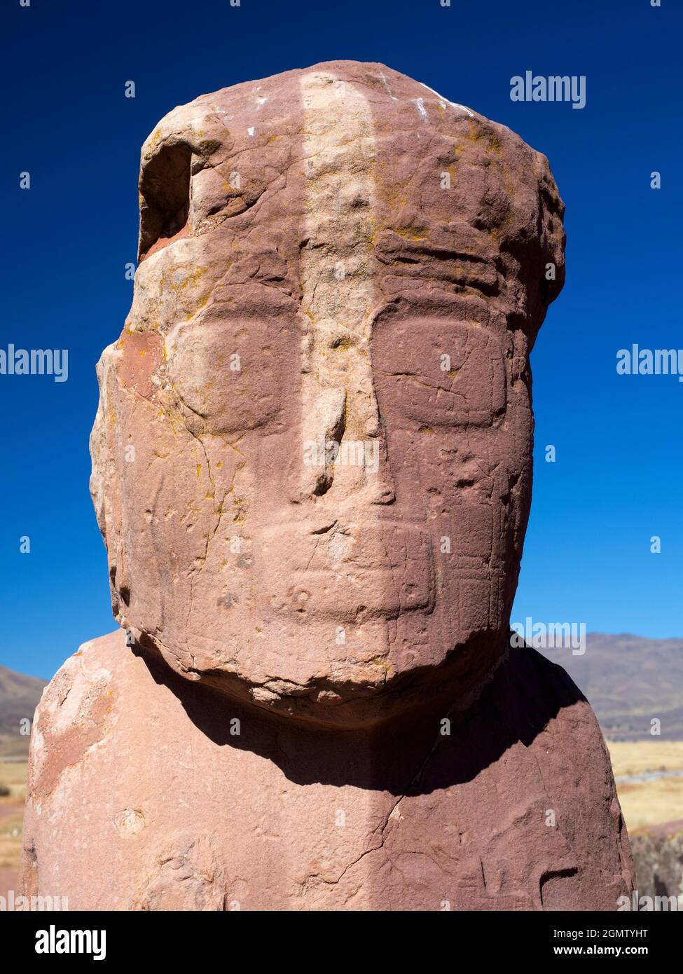 Tiwanaku, Bolivia - 14 May 2018 Tiwanaku is an important  Pre-Columbian archaeological site in western Bolivia. Centre of the Tiwanaku Empire, it was Stock Photo