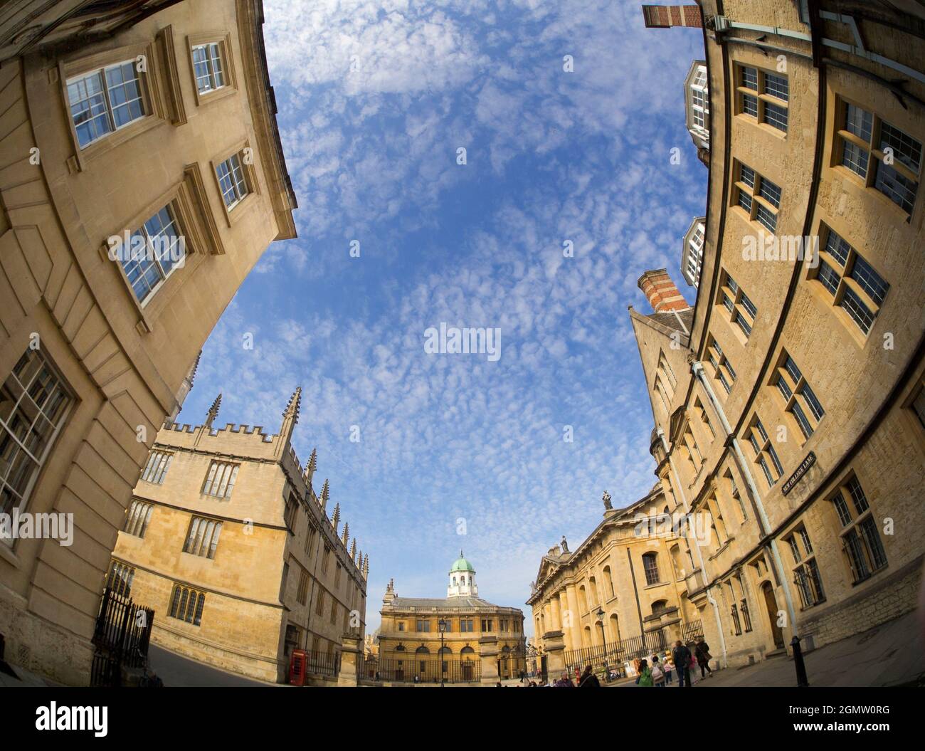 Oxford, England 25 August 2017 Three famous classical buildings in